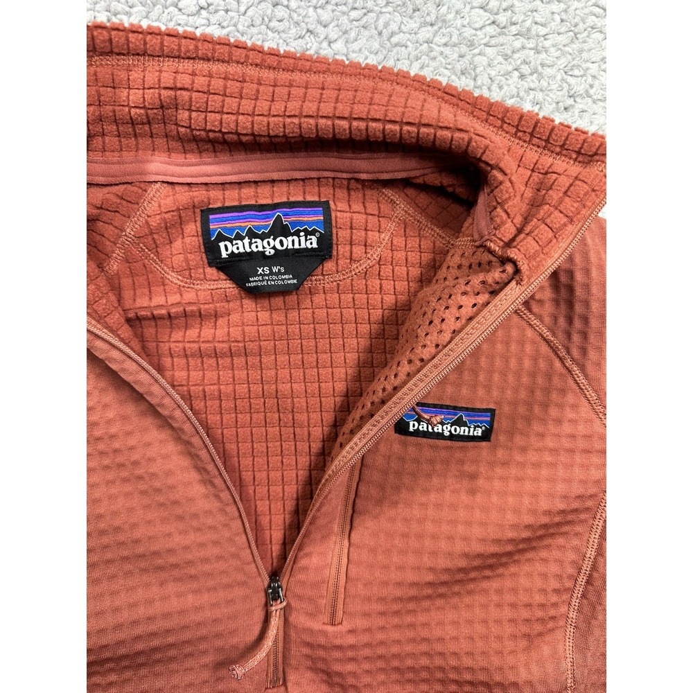 Patagonia R1 Air Fleece Zip Jacket Womens Extra Small Pullover Orange